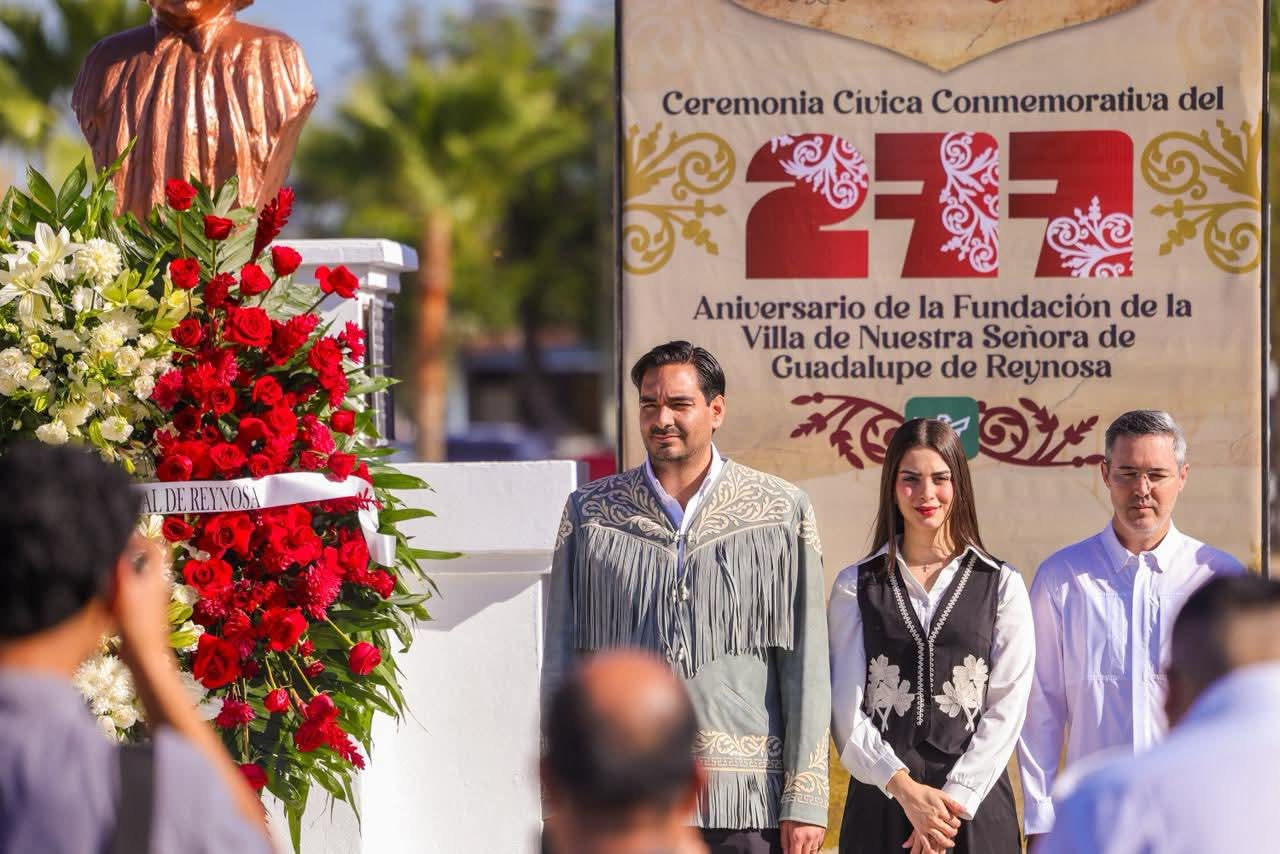 Celebró Alcalde Carlos Peña Ortiz los 277 de la Fundación de Reynosa