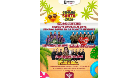 Vive el Festival de Semana Santa 2026 en la Playita de Reynosa