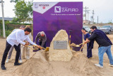 Colocó Carlos Peña Ortiz primera piedra del centro comercial Distrito Zafiro en Reynosa