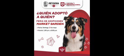 Invita el Presidente Carlos Peña Ortiz a la Feria de Adopciones hoy domingo 24 de mayo