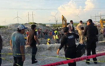 Hallan sin vida a trabajador atrapado tras colapso en el Acueducto Guadalupe Victoria