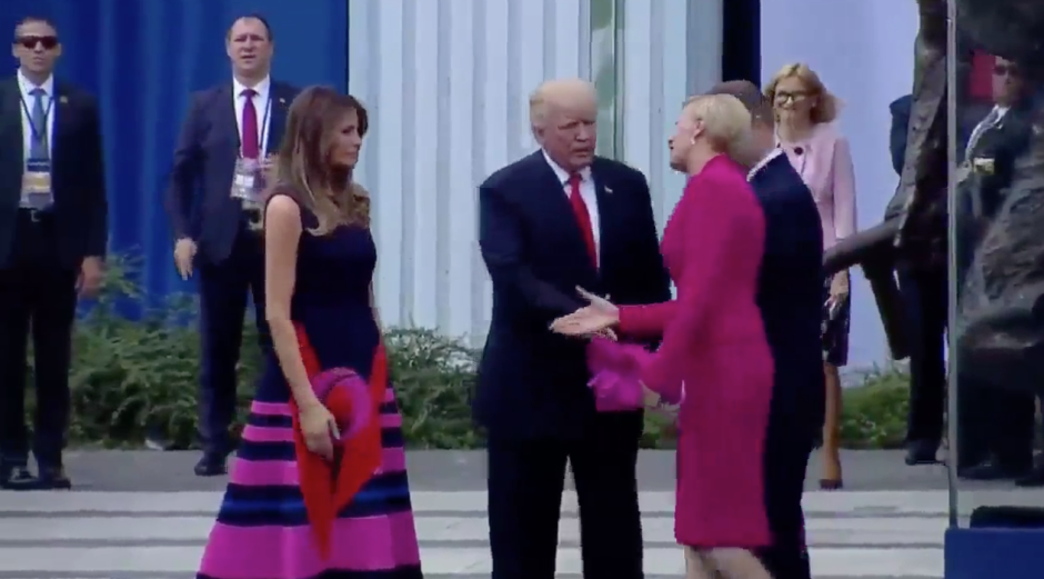 Donald Trump es despreciado por Primera Dama de Polonia 