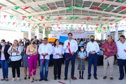 Inauguró Carlos Peña Ortiz techumbre con inversión de más de 3.6 millones de pesos 