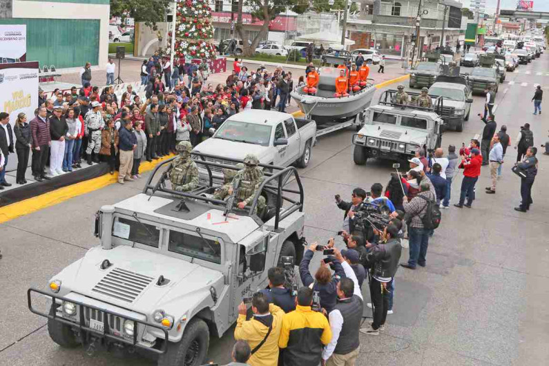 Adrián Oseguera da banderazo al “Operativo de Seguridad Decembrino 2019”