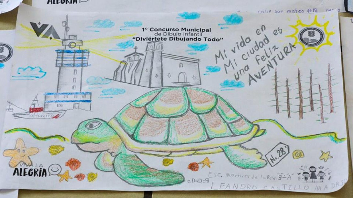 Realizan primer concurso municipal de dibujo infantil en Altamira