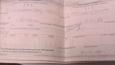 Denuncian desabasto de medicamentos en el ISSSTE