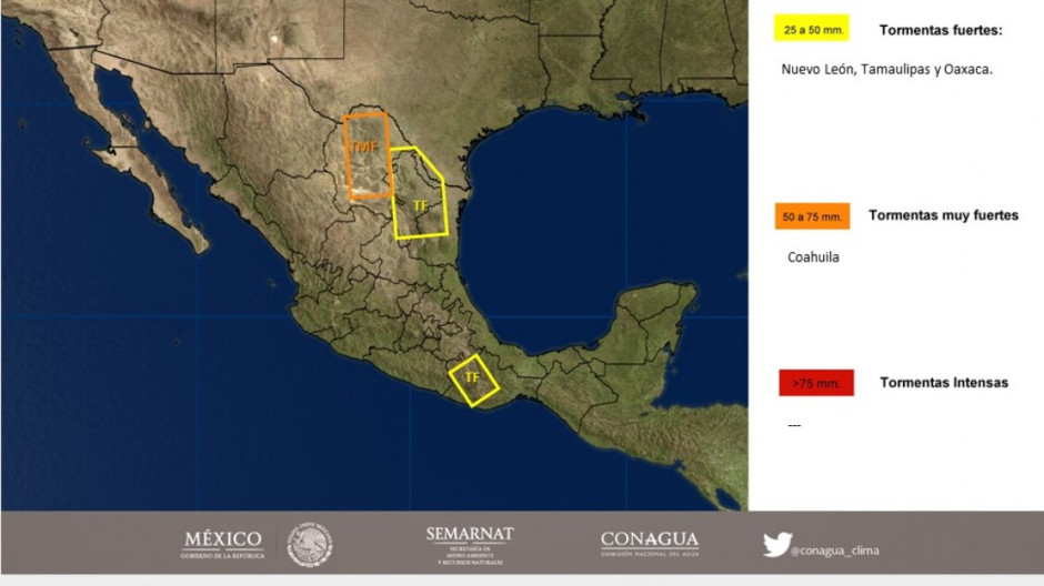 Alerta PC de Tamaulipas ingreso de Sistema Frontal No 40