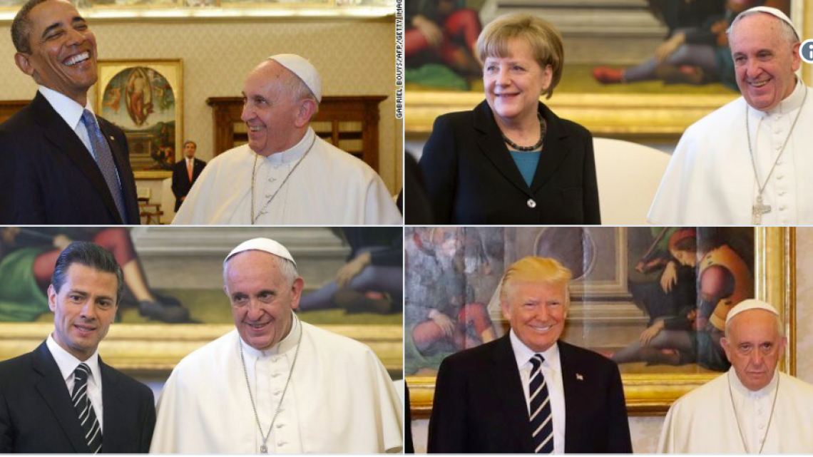 La visita de los Trump al Papa en memes