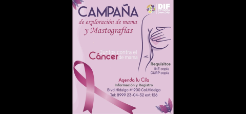 Inicia DIF Reynosa Campaña de Exploración y Mastografías