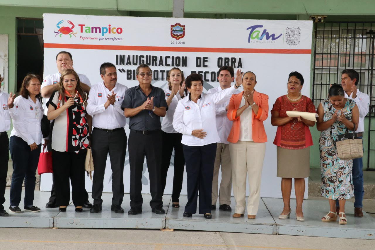  Inaugura Gobierno de Tamaulipas biblioteca escolar 