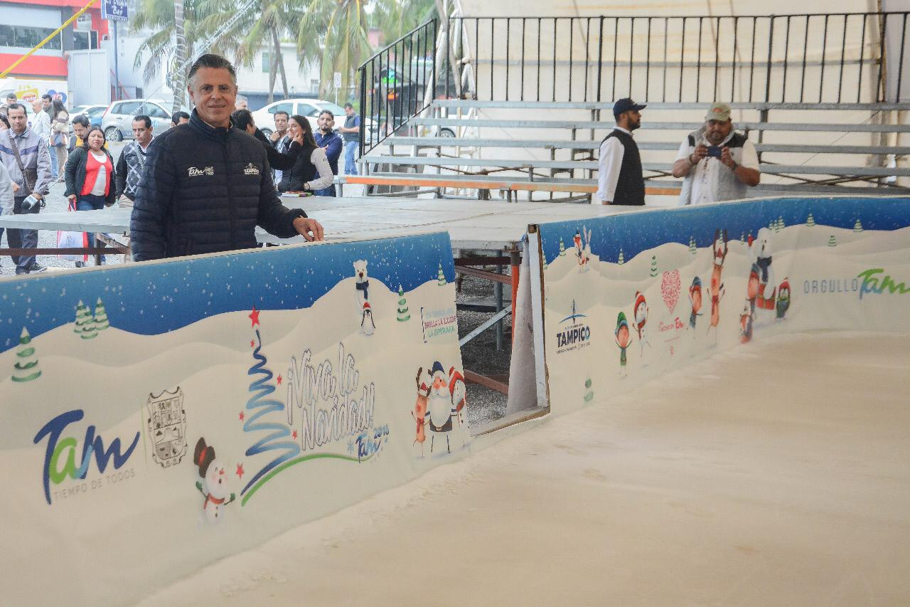 Todo listo para celebrar la Navidad en Tampico