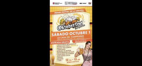 Invita Municipio al Oktoberfest Reynosa, evento familiar gratuito