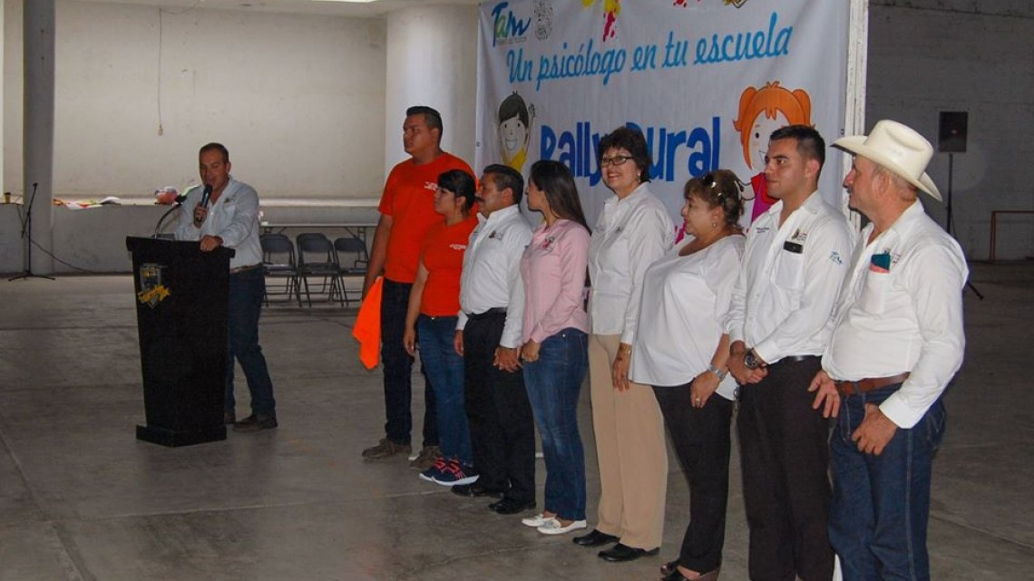 Realizan Rally Rural del programa "Un Psicólogo en Tu Escuela"