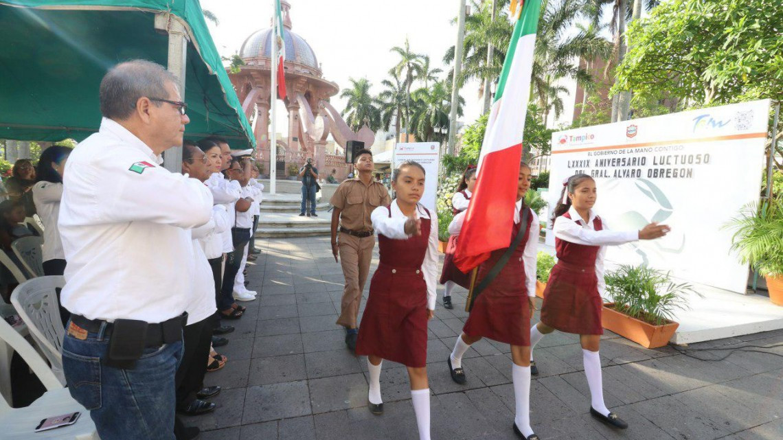 Conmemoran en Tampico Aniversario luctuoso de Álvaro Obregón