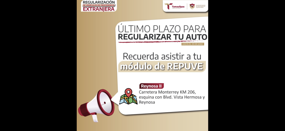 Atiende Módulo REPUVE del Gobierno de Reynosa solicitudes de usuarios