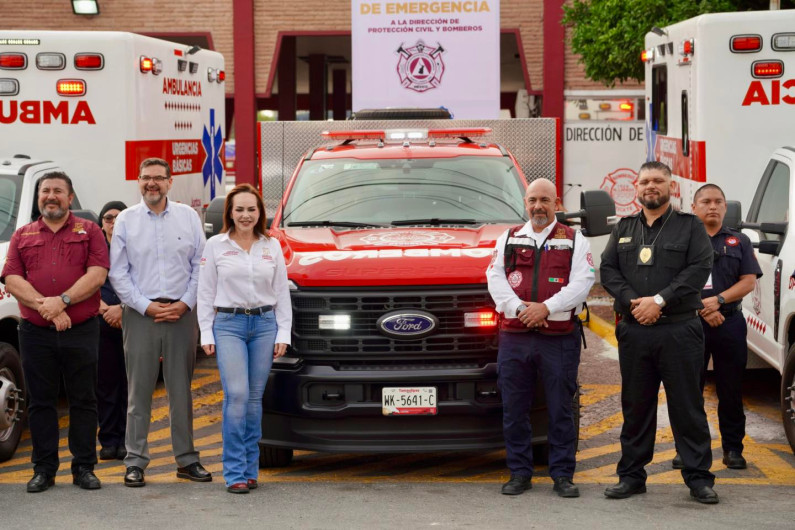 Nuevo Laredo refuerza su sistema de emergencias con nuevas ambulancias y unidades para PCyB