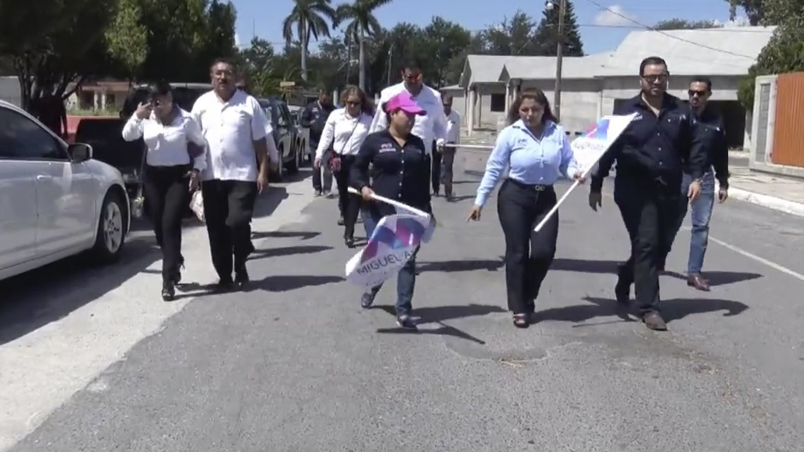 Alcaldesa de Miguel Alemán da banderazo de inicio de obras