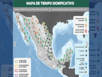 Avisa PCyB de Reynosa llegada de frente frio con lluvia