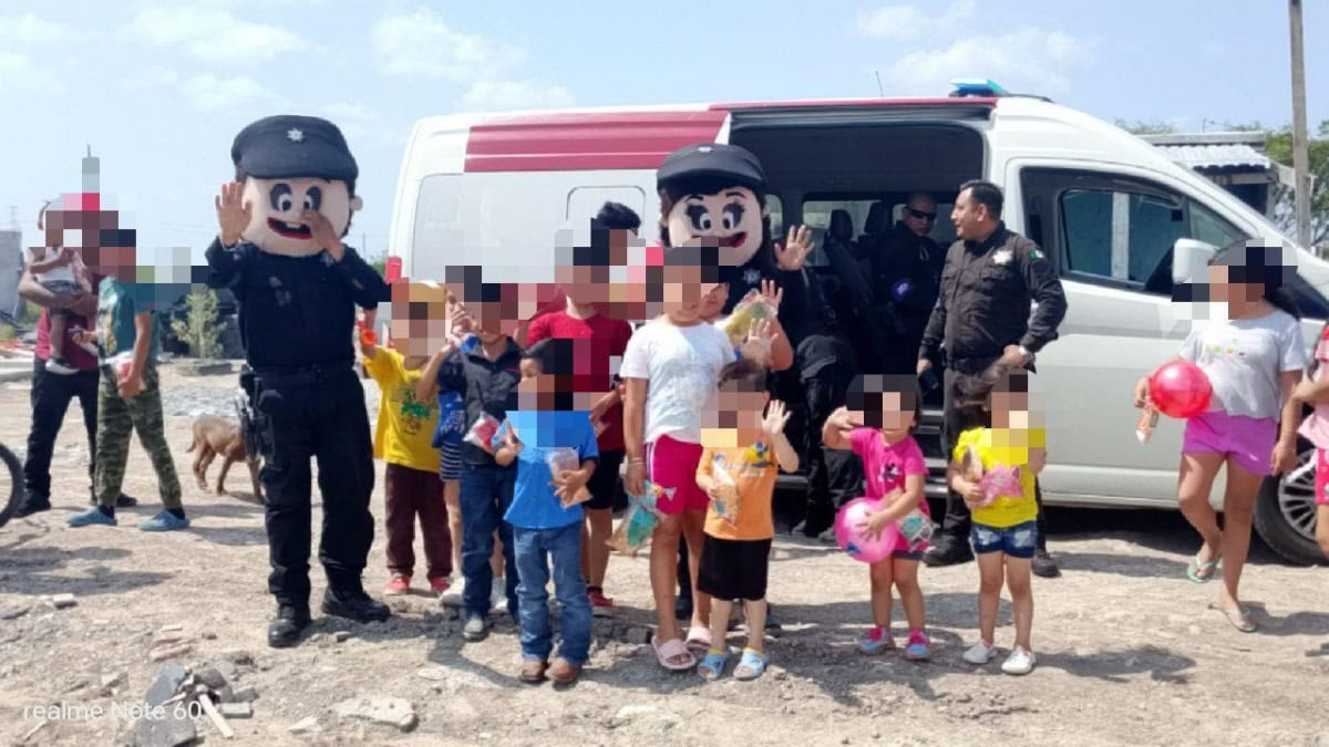 Entrega Guardia Estatal de Género juguetes a niños de Reynosa y Matamoros