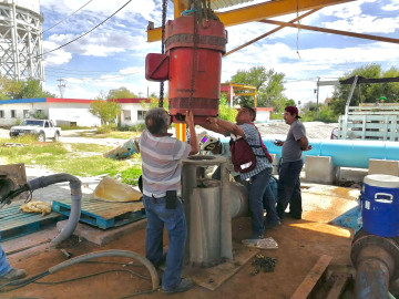 Reemplazó COMAPA bomba de agua potable para el Sector Poniente