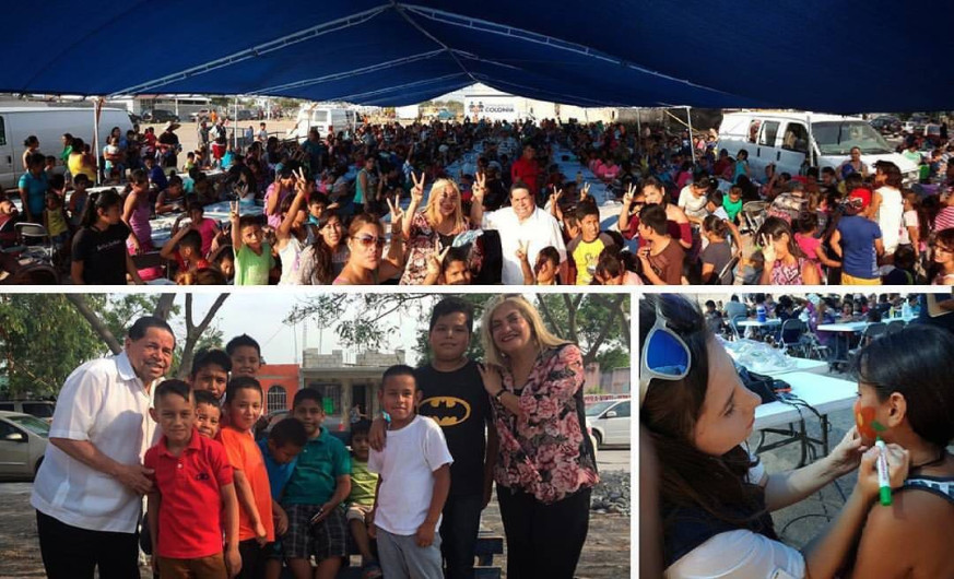 Diputado y regidora celebran a los niños 