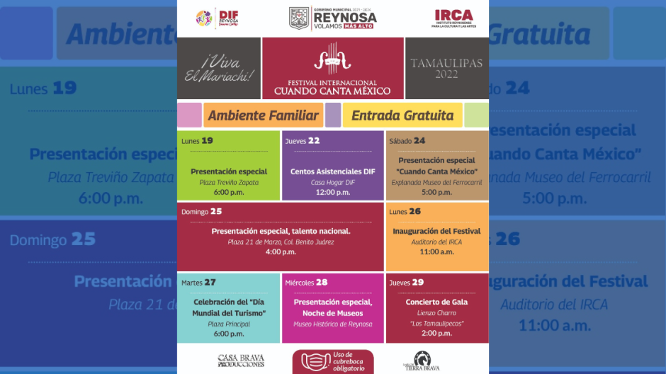Inicia hoy Festival Internacional de Mariachi "Cuando México Canta" en la plaza Treviño Zapata 