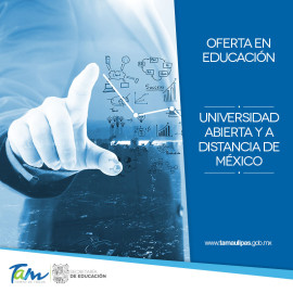 La universidad abierta y a distancia de México invita a inscribirse 