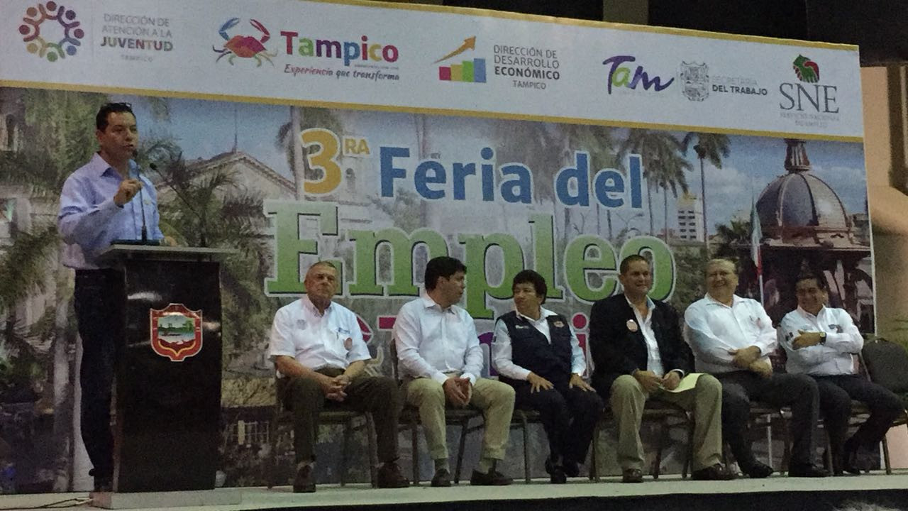 Asisten más de 5 mil personas a 3a. Feria del Empleo en Tampico