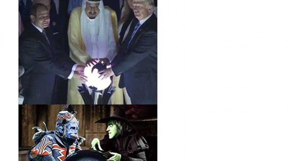 Fotografía de Trump con lideres egipcios provoca guerra de memes 