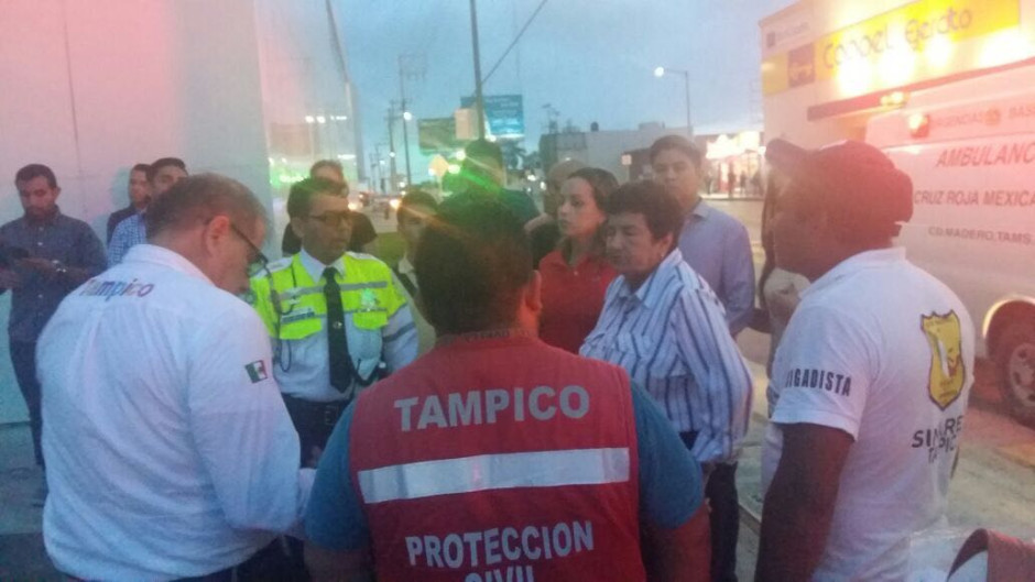 Alcaldesa de Tampico arriba a Altama para indagar por robo