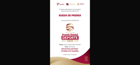 Sigue abierta convocatoria para participar en el Premio Estatal del Deporte 2025