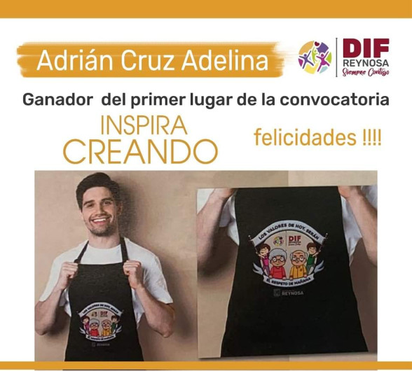Obtiene Adrián Cruz primer lugar de "Inspira Creando"