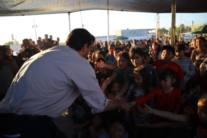 Recibieron regalos navideños del Gobierno de Reynosa en Loma Leal 