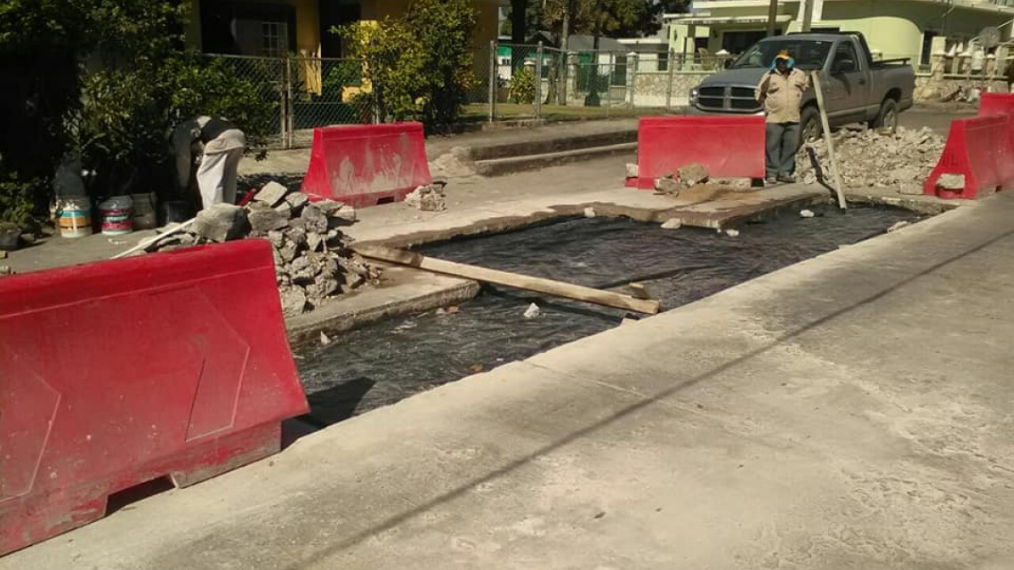 OPDU realiza trabajos de bacheo