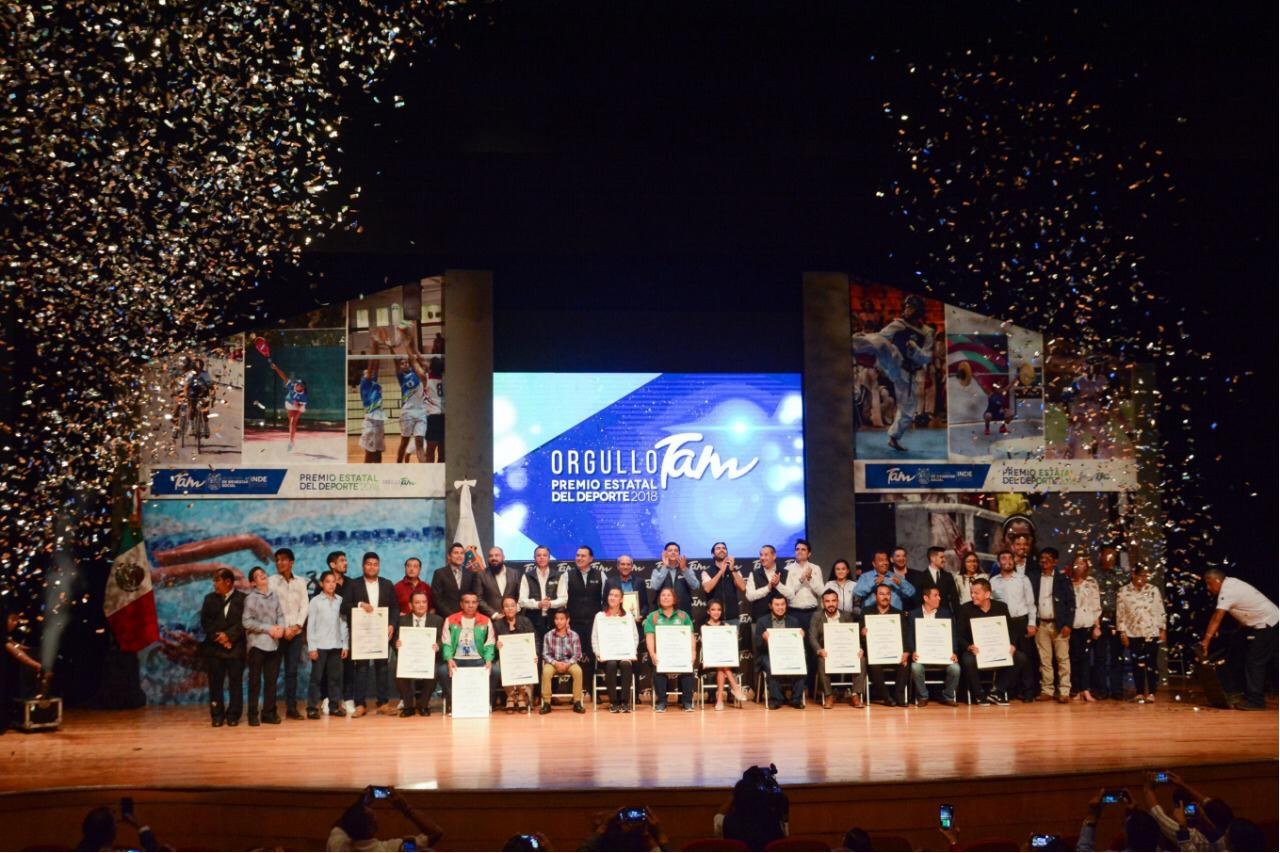 Destaca Tampico en el Premio Estatal del Deporte 2018