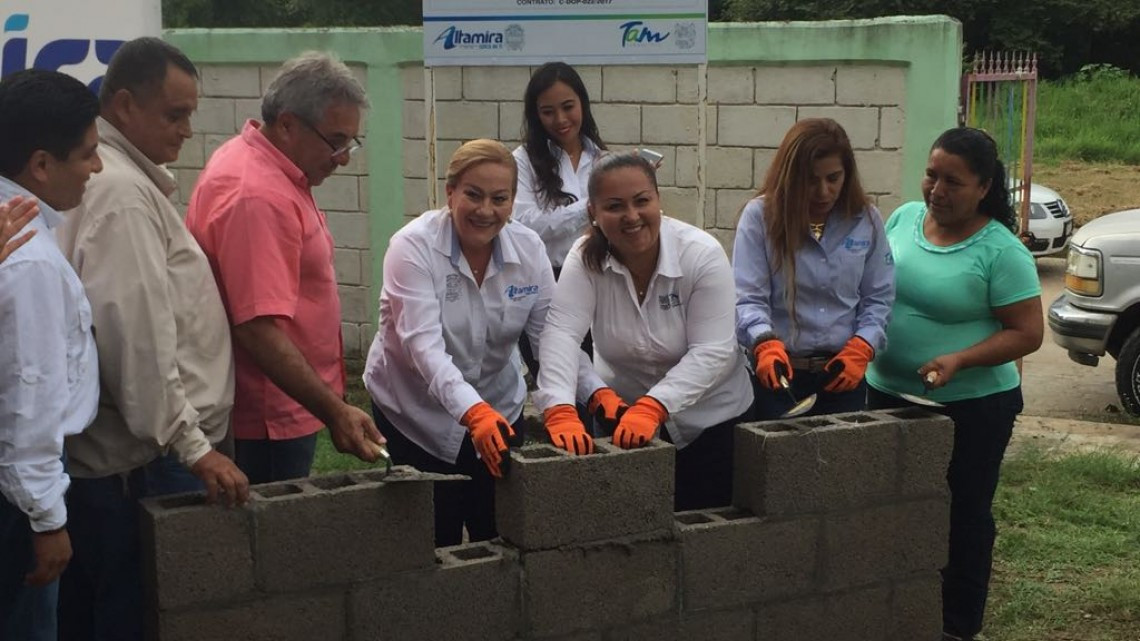 Continuó el programa de obra pública en el municipio de Altamira.