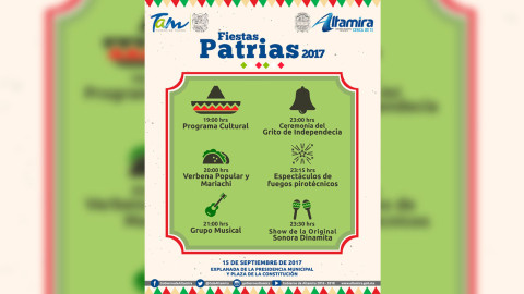 Ayuntamiento invita a "Fiestas Patrias 2017"