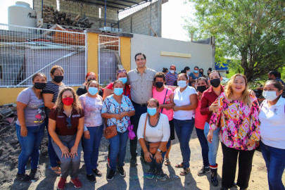 Llevó Alcalde Carlos Peña Ortiz beneficios a familias de la colonia Ramón Pérez 