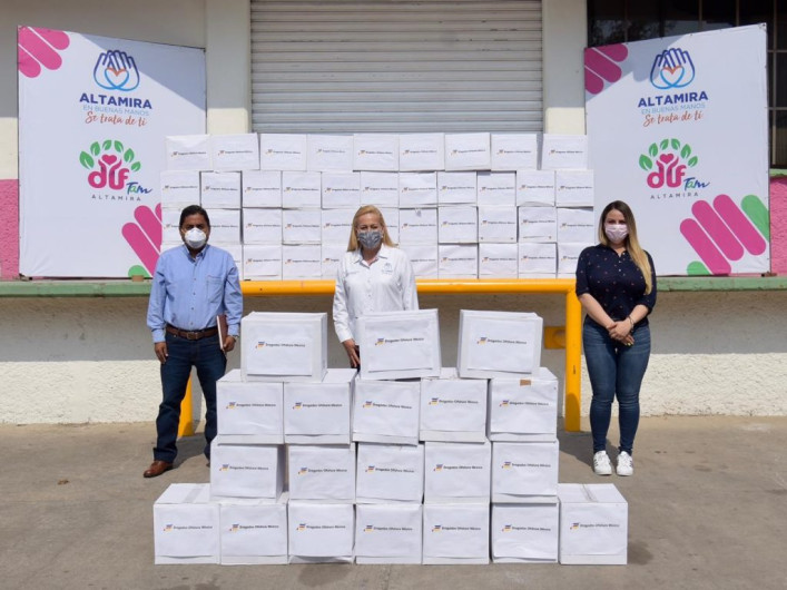 Recibe Gobierno de Altamira donativo de la empresa Dragados Offshore