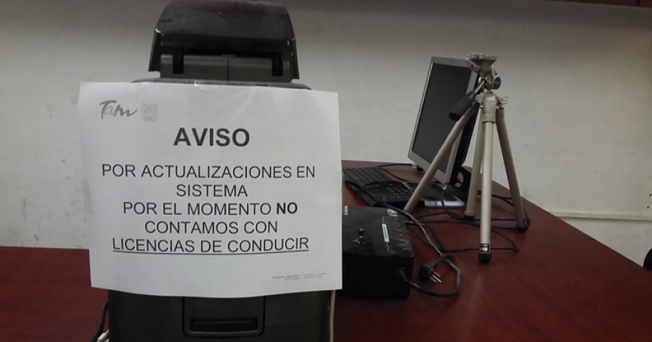 Sin material para licencias en Tampico
