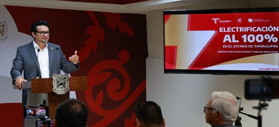 Tamaulipas cumplirá electrififación al 100% en 2028