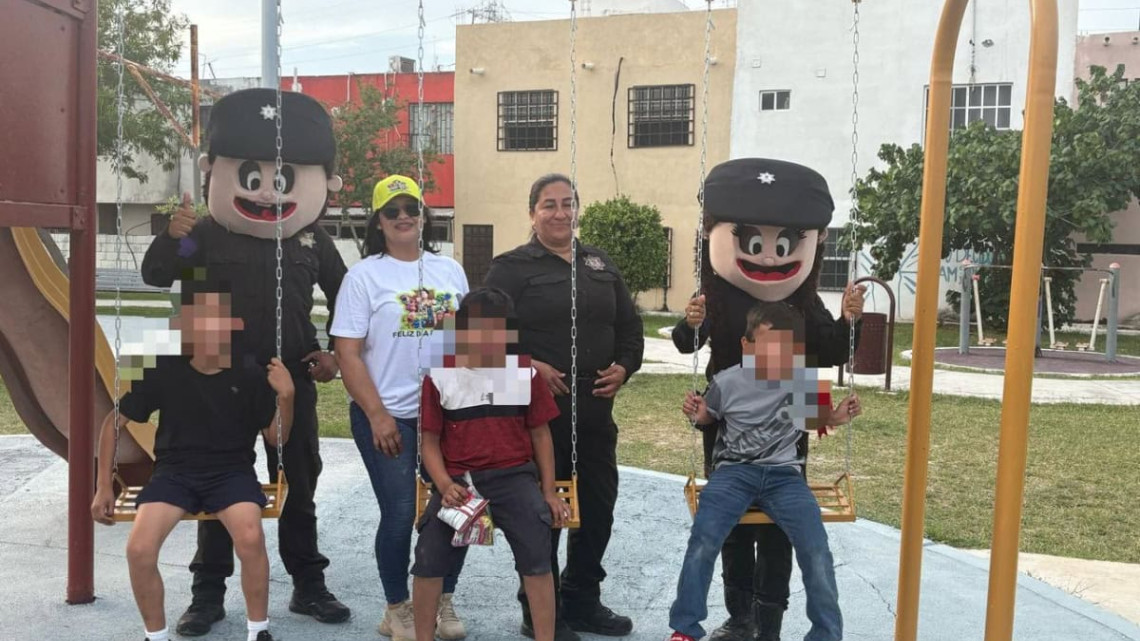 Entrega Guardia Estatal de Género juguetes a niños de Reynosa y Matamoros