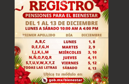 Continúa registro para los programas de Adultos Mayores y Mujeres Bienestar en Tamaulipas