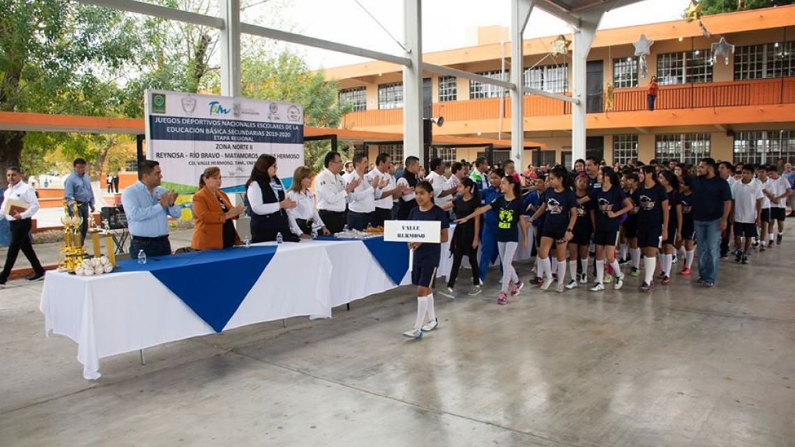 Realizan Juegos Deportivos Escolares de Educación Básica Secundaria