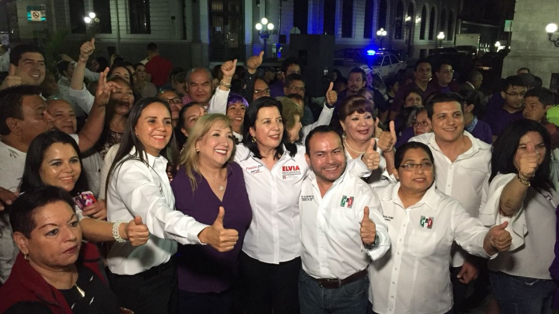 Arrancó campaña la priista Elvia Holguera