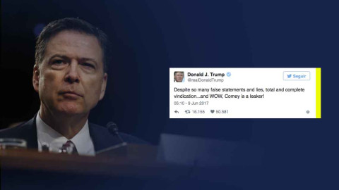 Trump alega su "completa reivindicación" tras testimonio de Comey