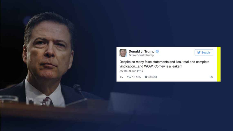 Trump alega su "completa reivindicación" tras testimonio de Comey
