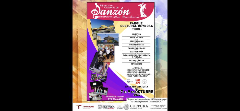 Será Reynosa sede del VIII Festival Nacional del Danzón 2022