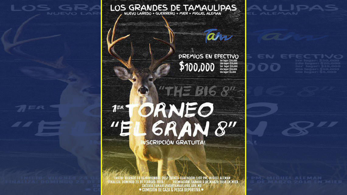 Invitan al 1er. Torneo de Caza de Venado 