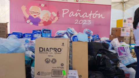 Responden a colecta de pañales para la Casa Hogar del Adulto Mayor